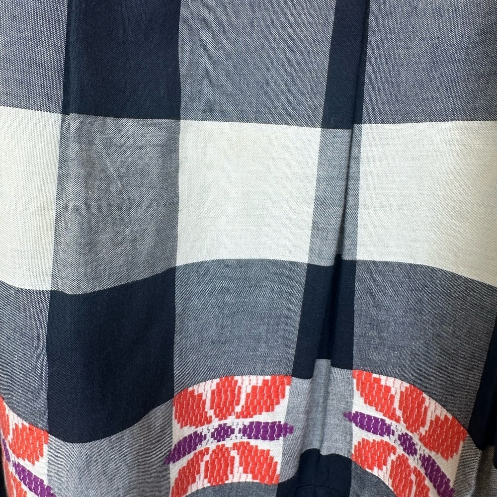 Anthropologie Floreat Do Si Do Gingham A-Line Skirt Sz 2 - Picture 2 of 4